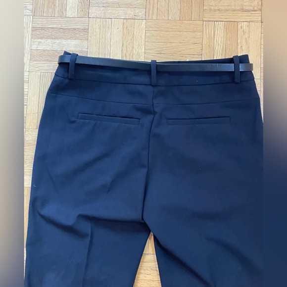 Calvin Klein black dress pants with removable belt. (pockets sewn shut). Size 4 - Picture 2 of 6